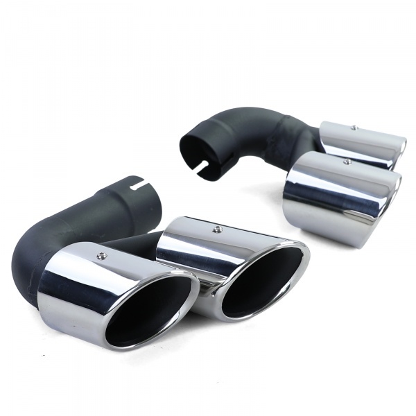 End caps - Stainless steel exhaust pipes BMW X5 G05 X6 G06 - look m