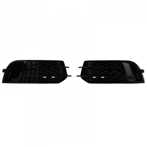 Grilles antibrouillard Audi A1 8X 2010 -2015 - look RS1 noir brillant