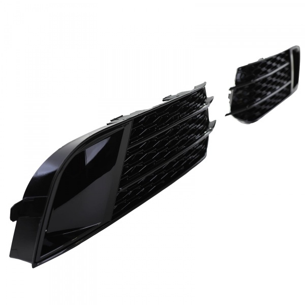 Grilles antibrouillard Audi A1 8X 2010 -2015 - look RS1 noir brillant