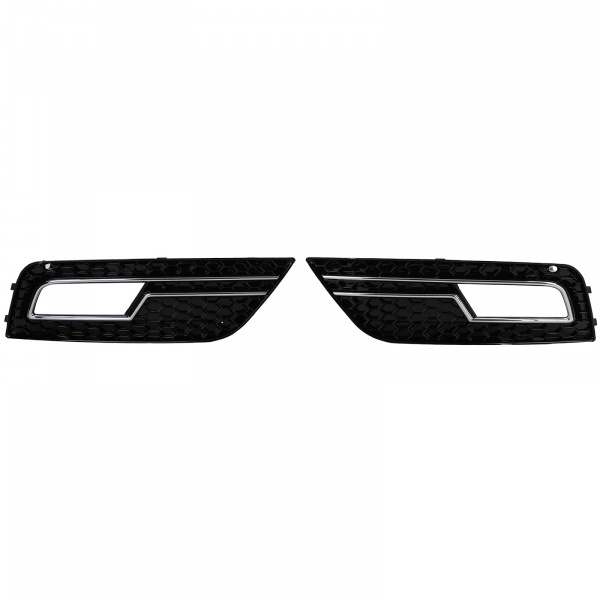 Grilles antibrouillard Audi A4 B8 facelift 11-15 - Noir brillant - look RS4