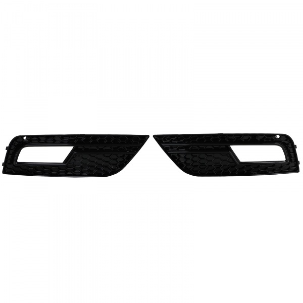 Grilles antibrouillard Audi A4 B8 facelift 11-15 - look RS4 noir brillant