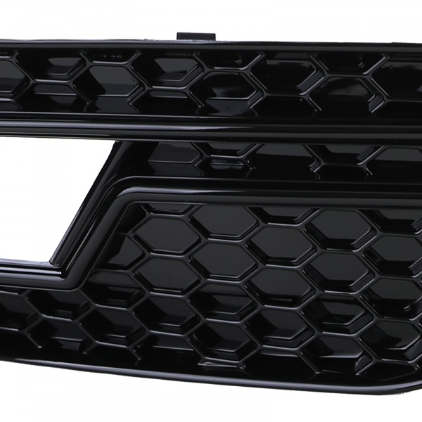 Grilles antibrouillard Audi A4 B8 facelift 11-15 - look RS4 noir brillant