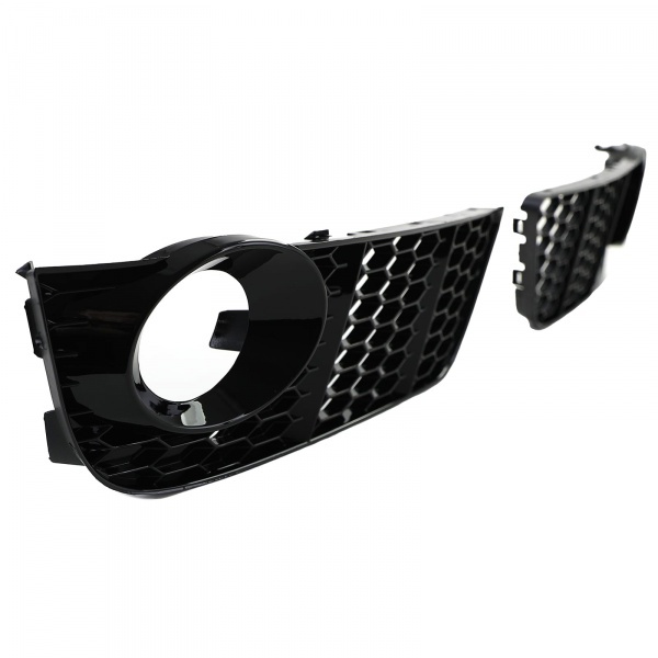 Grilles antibrouillard Audi A5 8T 07-11 - Noir brillant - look RS