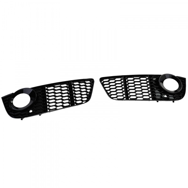 Grilles antibrouillard Audi A5 8T 07-11 - Noir brillant - look RS