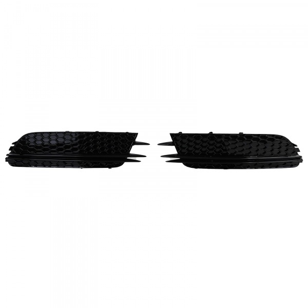 Grilles antibrouillard Audi A6 C7 11-14 - Noir brillant - look RS