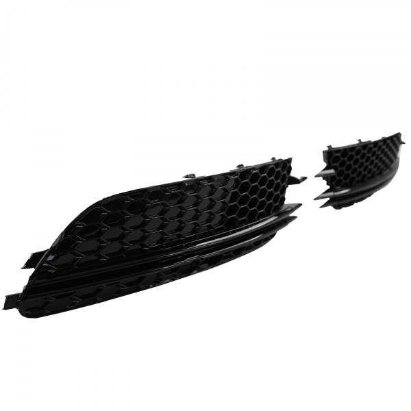 Grilles antibrouillard Audi A6 C7 11-14 - Noir brillant - look RS