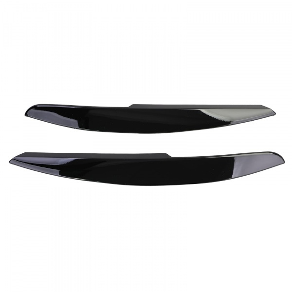 2 Paupieres de phares VW Polo 6R 6C 09-17 - noir brillant.