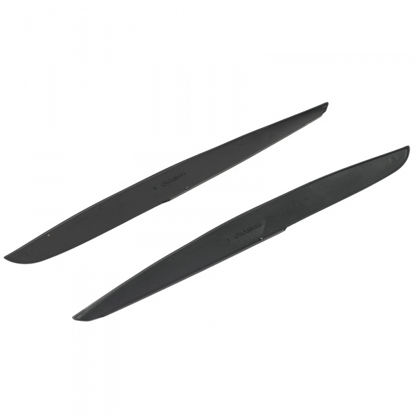 2 Paupieres de phares VW Polo 6R 6C 09-17 - noir brillant.