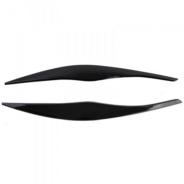 2 Paupieres de phares BMW Serie 3 E90 E91 05-12 - noir brillant