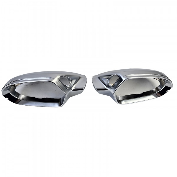 Matte Chrome mirror covers for Audi A6 C7 assistant - 11-18
