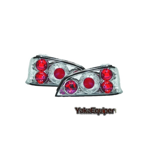 2 Feux arriere Peugeot 106 96-03 - Chrome