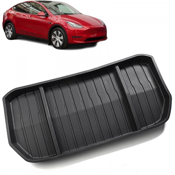 Tapis de coffre avant caoutchouc - Noir Mat - Tesla Model Y