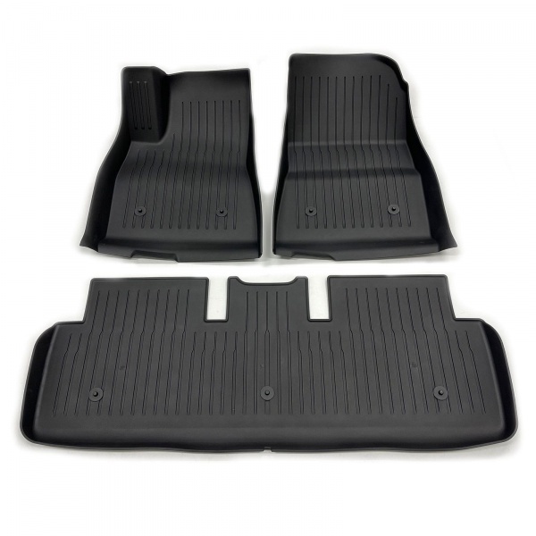 Tapis interieur caoutchouc - Noir Mat - Tesla Model 3