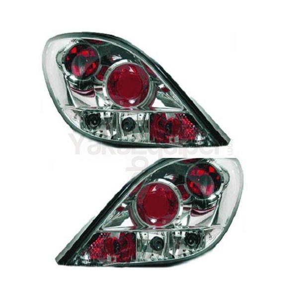 2 Feux arriere Peugeot 207 06-12 - Chrome