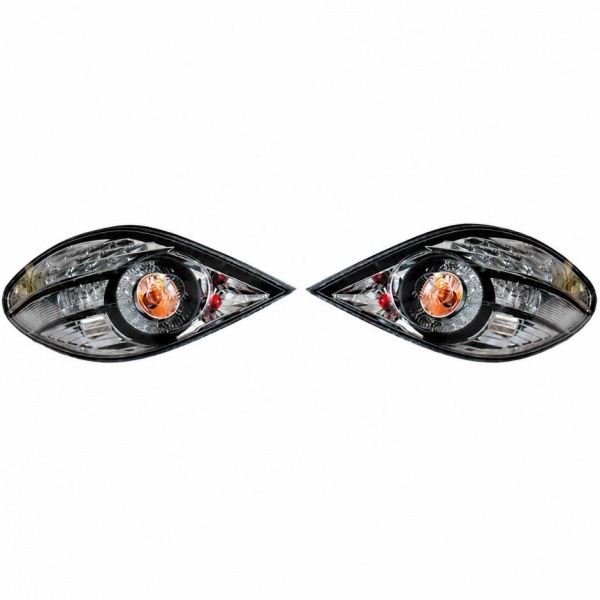 2 Feux arriere LED Halogene Peugeot 207 06-12 - Clair