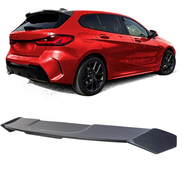 Becquet spoiler de coffre - look carbone - BMW Serie 1 F40 pack M - 19-23