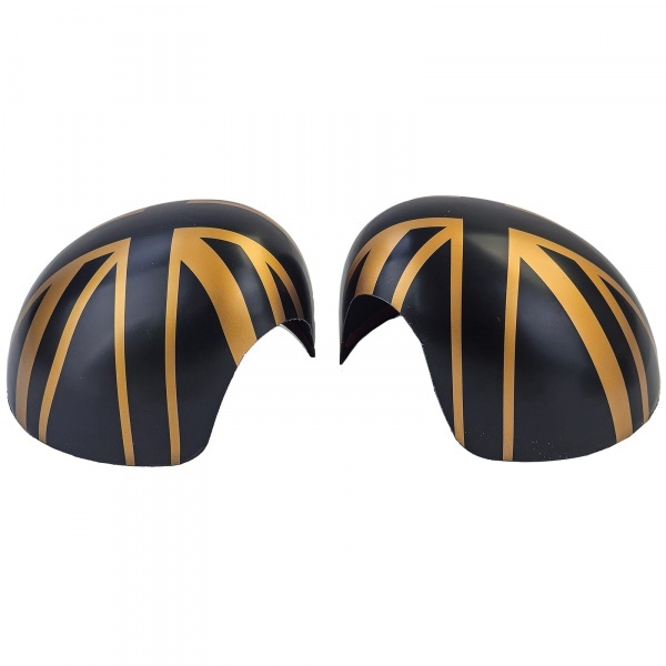 Coques retroviseur Noir Or Mini F54 F55 F56 F57 13-18 - look Union