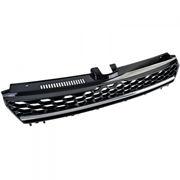 Grille calandre VW Golf 7 (VII) 12-17 - look GTD sans embleme - Noir brillant