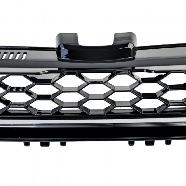 Grille calandre VW Golf 7 (VII) 12-17 - look GTD sans embleme - Noir brillant