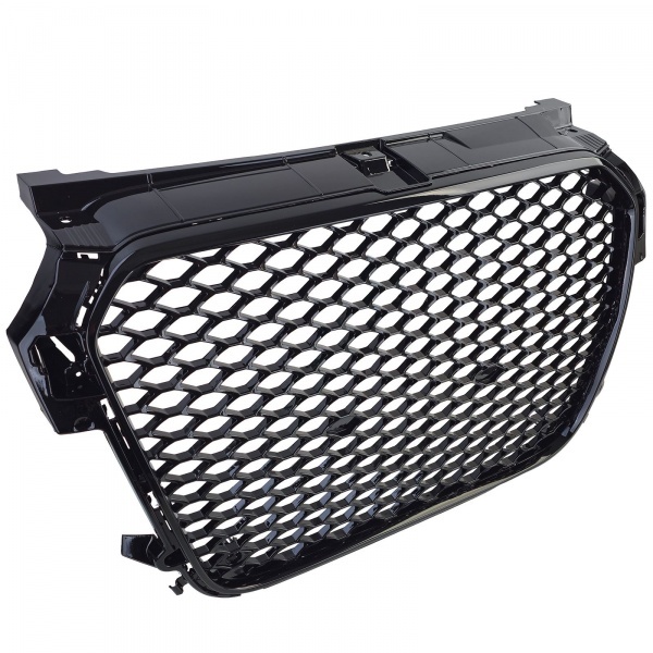 Grille calandre Audi A1 8X 10-14 - Nid d'abeille RS1 - Noir