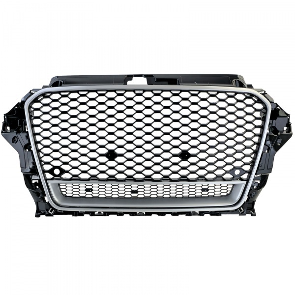 Grille calandre Audi A3 8V 12-16 - look RS3 quattro - Noir Gris - PDC