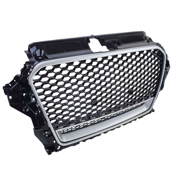 Grille calandre Audi A3 8V 12-16 - look RS3 quattro - Noir Gris - PDC