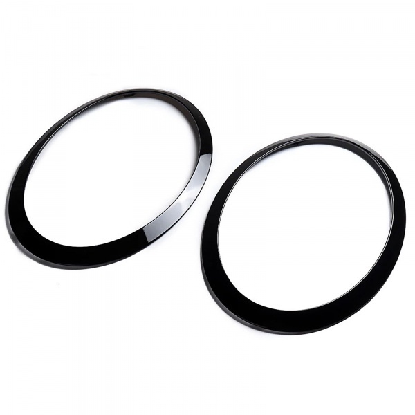 Entourages de phares Mini Cooper F55 F56 F57 - 14-18 - Noir Brillant