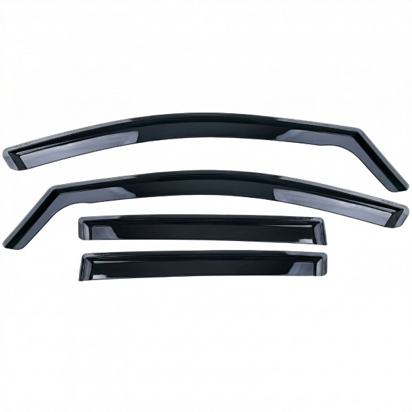 4 Déflecteurs de pluie teintés noir pour VW Golf 8 19-24