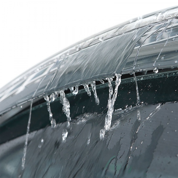 4 Déflecteurs de pluie teintés noir pour VW Golf 8 19-24