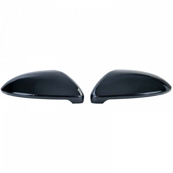 Coques retroviseur Noir Brillant pour VW GOLF 7 7.5 12-21 look R