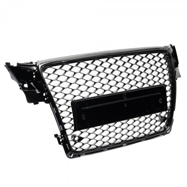 Grille calandre Audi A4 B8 08-11 - noir brillant laque - look RS4