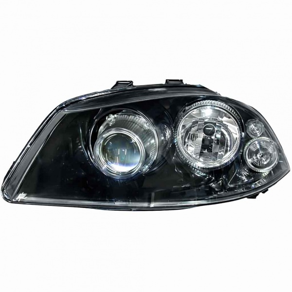 Phare xenon gauche conducteur SEAT Ibiza 6L - 02-06 - Noir