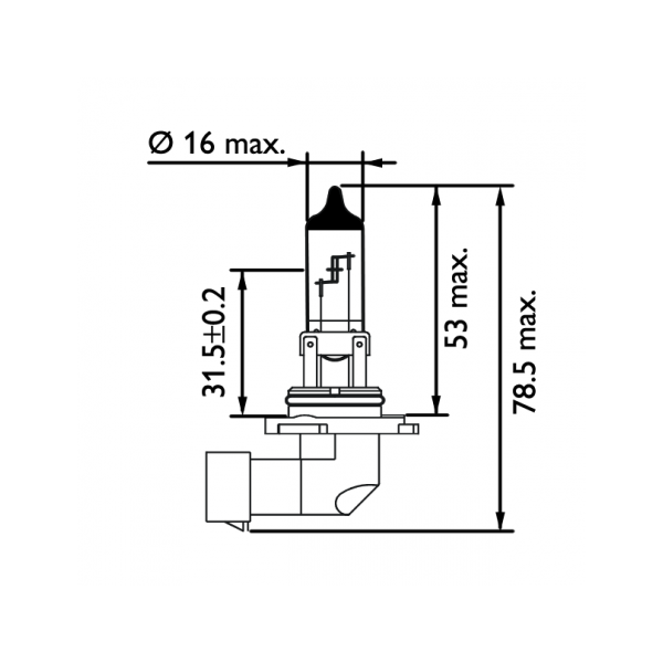 Pack 2 ampoules HB4 9006 Diamond Vision Philips