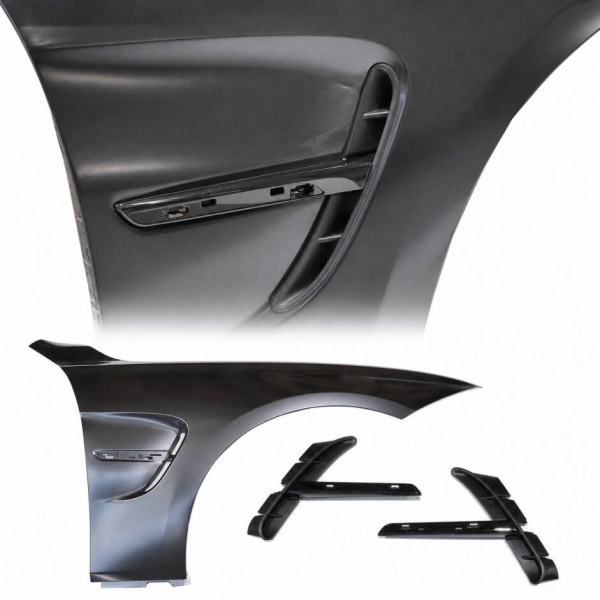 2 Ailes avant look M3 avec prises d’air noires pour BMW Série 3 F30 / F31 11-18