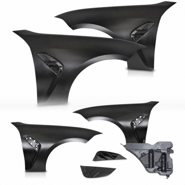 2 Ailes avant look M3 avec prises d’air noires pour BMW Série 3 G20 / G21 19-22