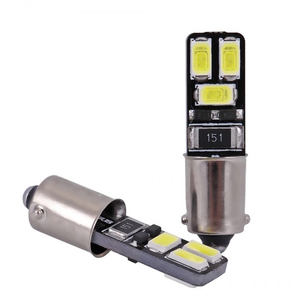 Ampoule T4W LED Twin3 5730 - Anti Erreur OBD - Culot BA9S - Blanc Pur