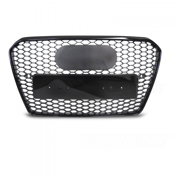 Grille calandre Audi A5 8T 11-17 - look RS5 - Noir Laqué