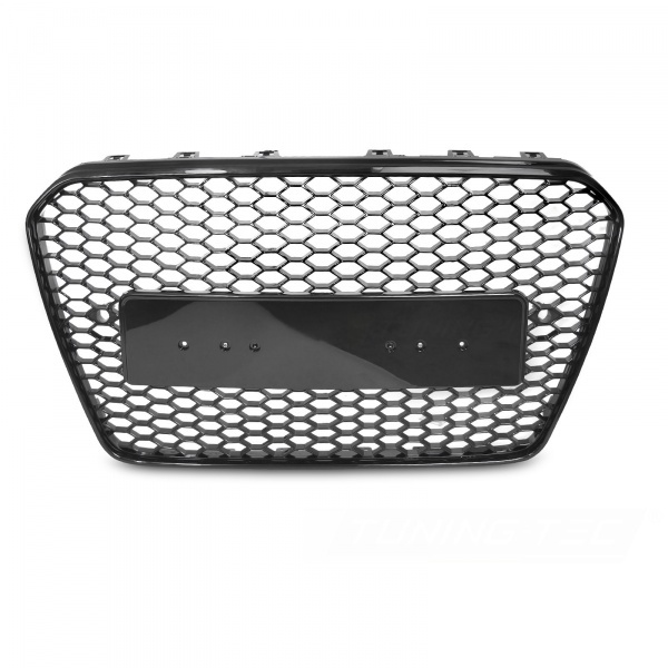Grille calandre Audi A5 8T 11-17 - look RS5 - Noir Laqué