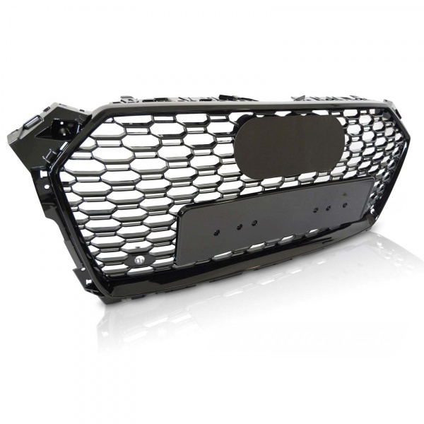 Grille calandre Audi A5 16-18 - look RS5 - Noir Brillant