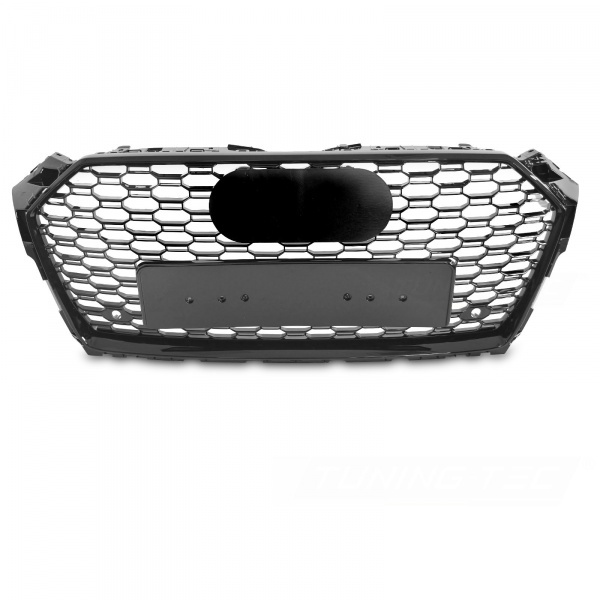 Grille calandre Audi A5 16-18 - look RS5 - Noir Brillant