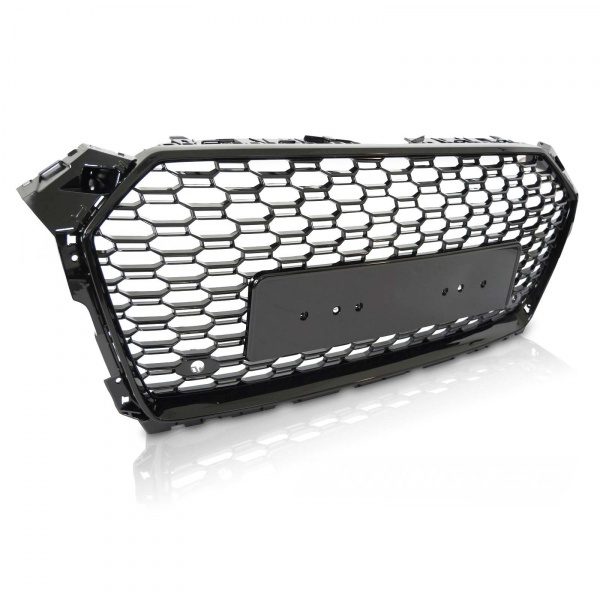 Grille calandre Audi A5 16-18 - look RS5 - Noir Brillant