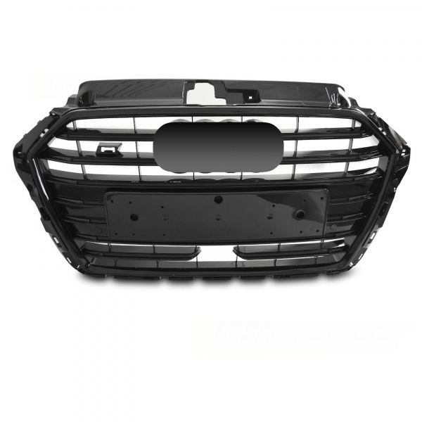 Grille calandre Audi A3 8V - 17-20 - look S3 - Noir laque - PDC - ACC