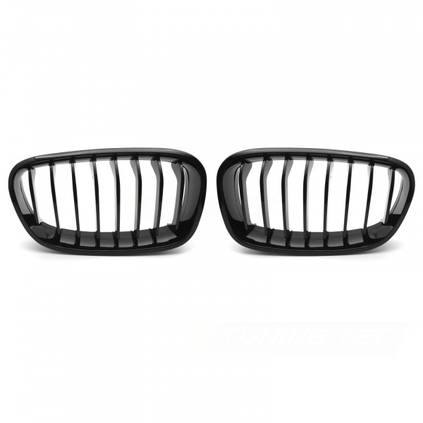 Grilles calandre BMW Serie 1 F20 11-15 - Noir Brillant