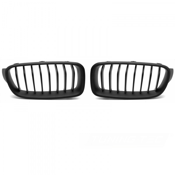Grilles calandre BMW Serie 3 F30 F31 11-19 - Noir Mat