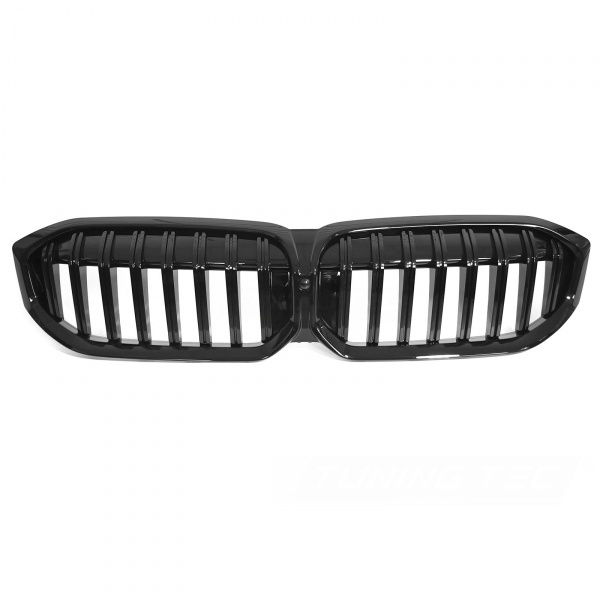 Grilles calandre BMW Serie 3 G20 G21 LCI look m3 - 22-25 - Noir Brillant