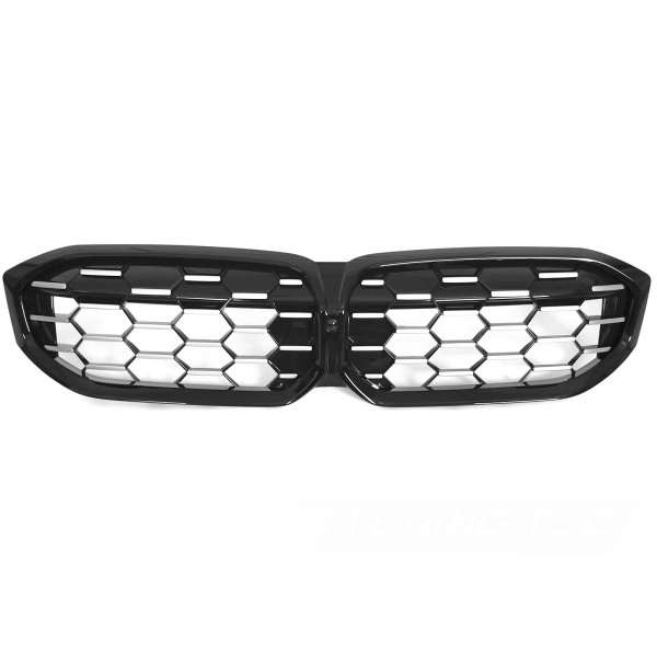 Grilles calandre BMW Serie 3 G20 G21 LCI look diamand - 22-25 - Argent Noir Brillant