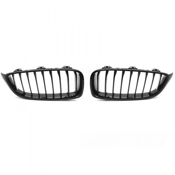Grilles calandre BMW Serie 4 F32 F33 F36 - Noir Brillant
