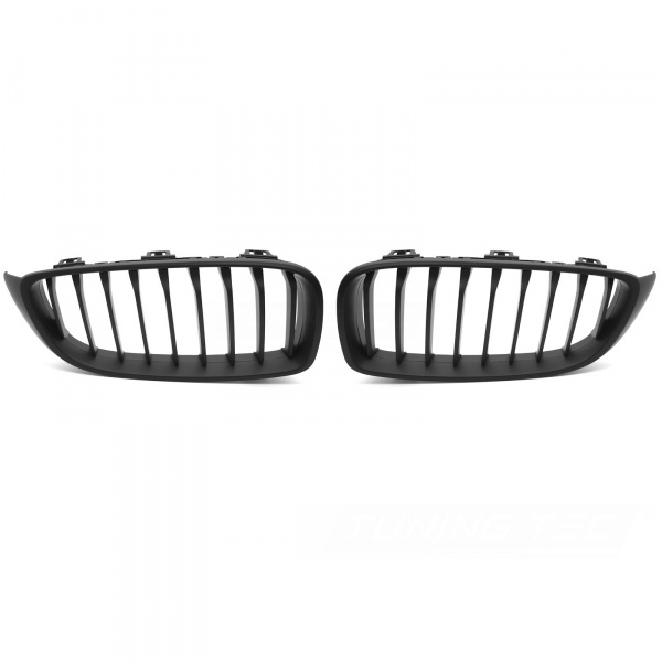 Grilles calandre BMW Serie 4 F32 F33 F36 - Noir Mat