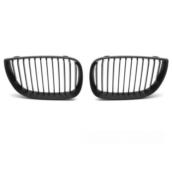 Grilles calandre BMW Serie 1 E81  E87 04-07 - Noir Mat