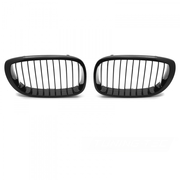 Grilles calandre BMW Serie 3 E46 01-05 phase 2 - Noir Brillant